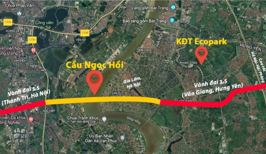 Bản đồ quy hoạch Cầu Ngọc Hồi