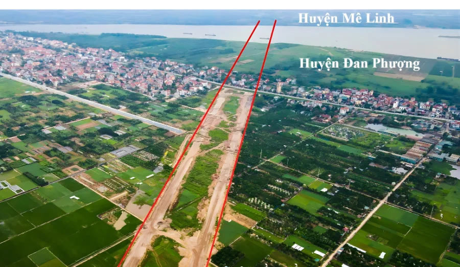 Vị trị cầu Hồng Hà