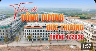 Tiến Độ Đông Dương Residence Tháng 1/2026: Toàn Bộ Liền Kề Hoàn Thiện, Công Viên Đã Sử Dụng