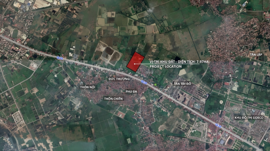 Vị trí dự án Đông Dương Đức Thượng