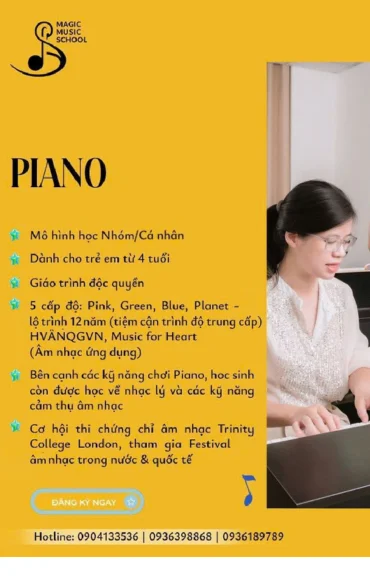 Học thử MIỄN PHÍ – BUỔI HỌC ĐÀN 0 ĐỒNG tại Magic Music