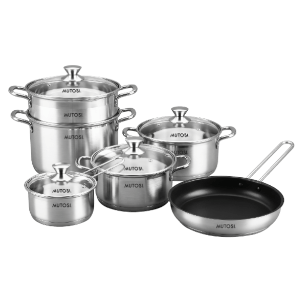 Bộ nồi chảo inox 304 Mutosi MC-D66