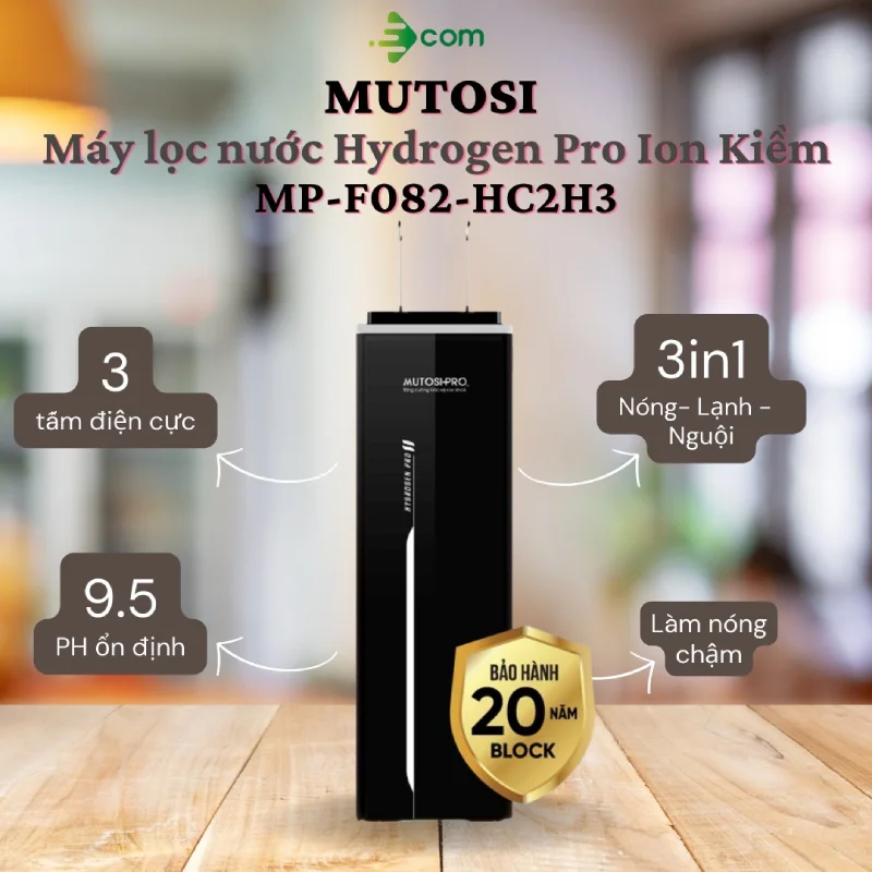 Độ pH của nước luôn ổn định trong từng giọt nước