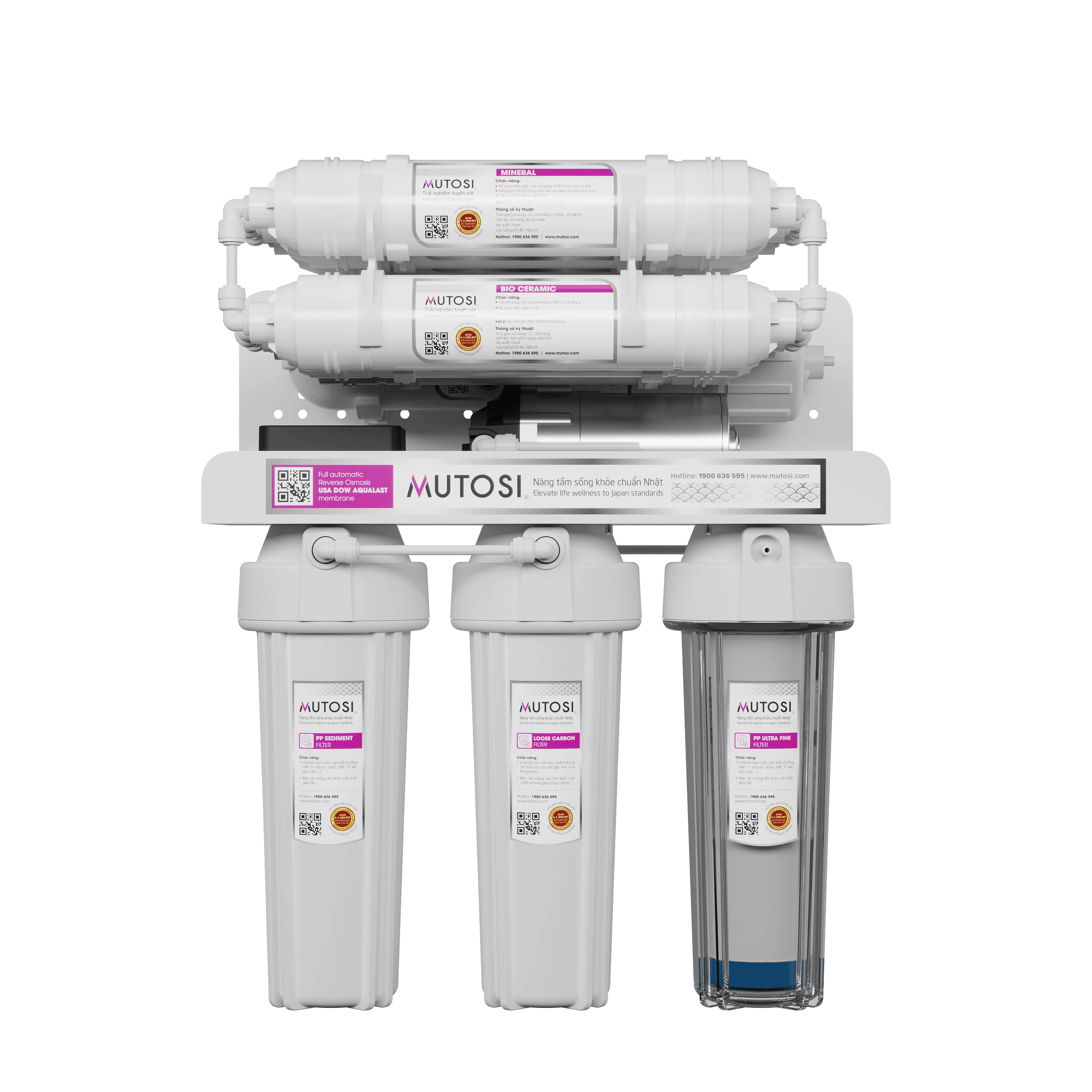 Máy lọc nước không tủ Mutosi MP-210CP (Chỉ bán tại hệ thống Điện máy Chợ Lớn)