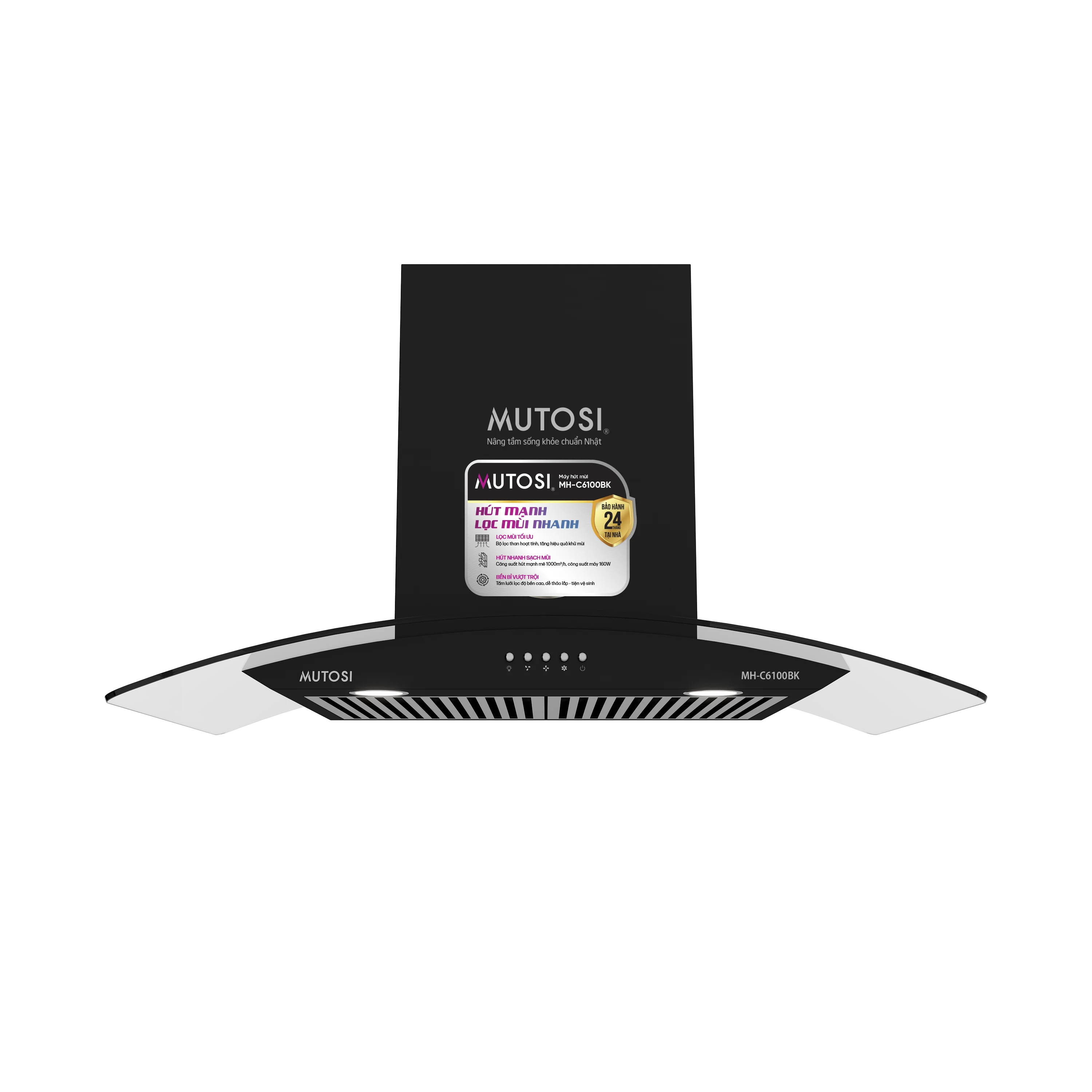 Máy hút mùi MUTOSI MH-C6100BK Máy hút mùi MUTOSI MH-C6100BK