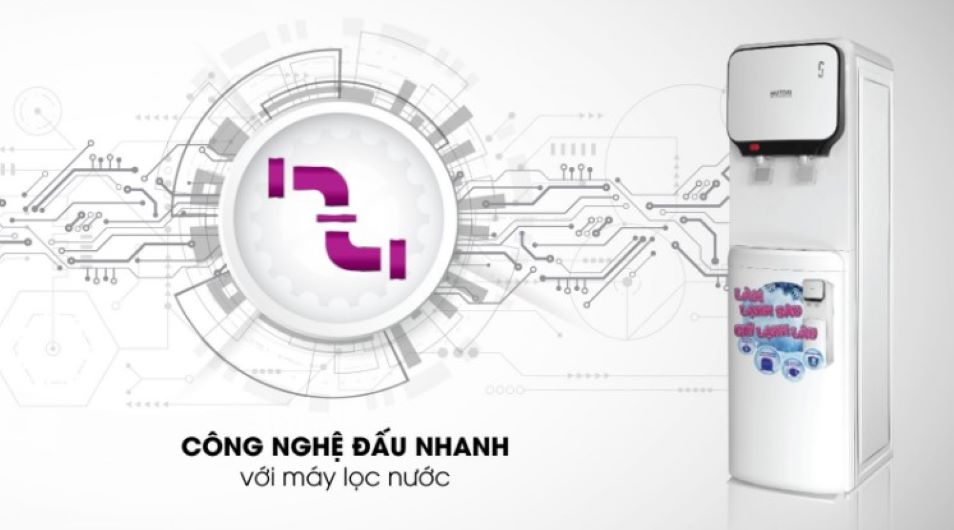 Công nghệ đấu nhanh giúp người dùng luôn có sẵn nguồn nước sử dụng