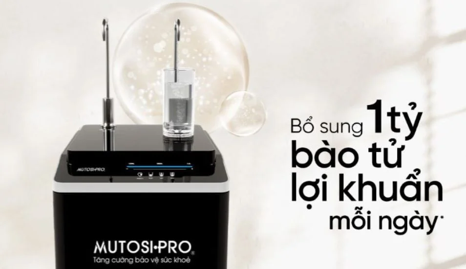 Breakthrough purified water containing probiotic spores from Mutosi water purifier