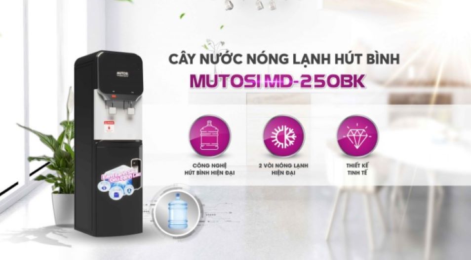Máy được trang bị công nghệ hút bình siêu tiện lợi