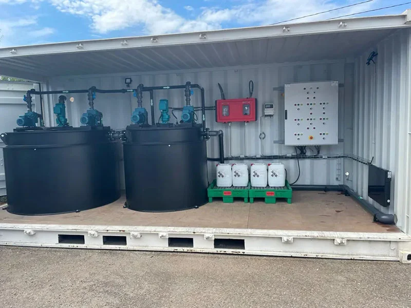 Installing a neutralization tank takes up a lot of space and is expensive.