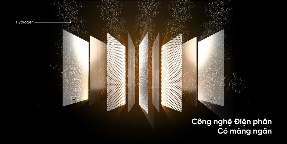 bộ điện phân có màng ngăn