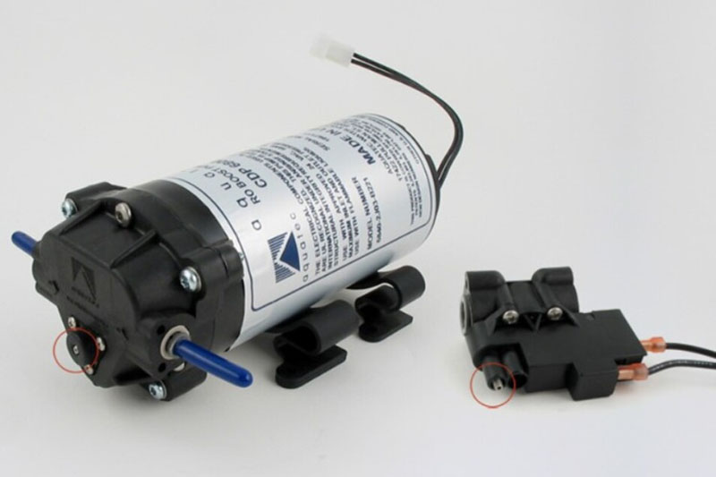 Bơm bị mất áp sẽ khiến nước không thể đẩy qua lõi RO và lọc nước tinh khiết tích vào bình áp