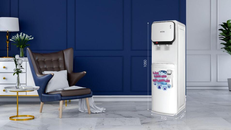 cay-nuoc-nong-lanh-mutosi-md-200-so-huu-thiet-ke-voi-tong-mau-trang-chu-dao