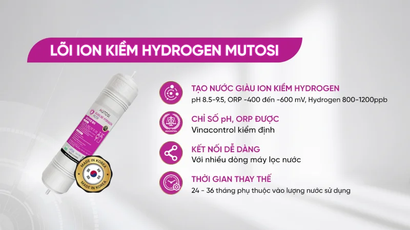 水素コアテクノロジーにより、中級モデルでアルカリイオン水の生成が可能