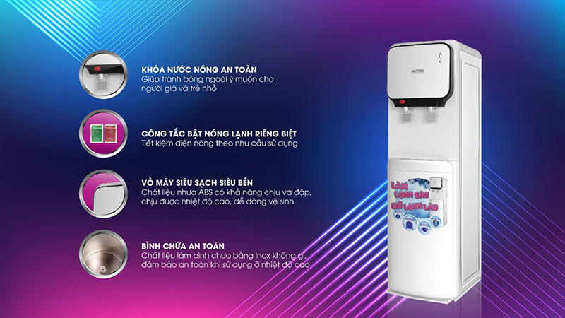 Đấu nước từ máy lọc nước có sẵn