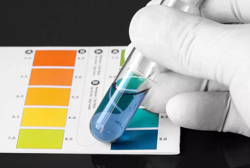 Color-changing solutions such as Phenolphthalein, Methyl Red,… help check the alkalinity of water.