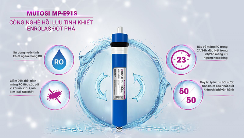 Enrolas MP-E91S nổi bật với công nghệ hồi lưu tinh khiết