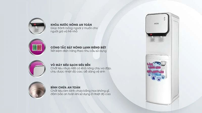 Khả năng cung cấp nước nóng - lạnh nhanh chóng của MD- 200