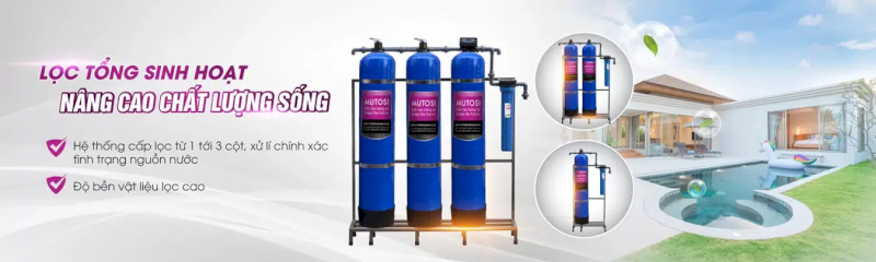Hệ thống lọc nước đầu nguồn với các vật liệu lọc chất lượng cao sẽ giúp loại bỏ Asen nhanh chóng, hiệu quả