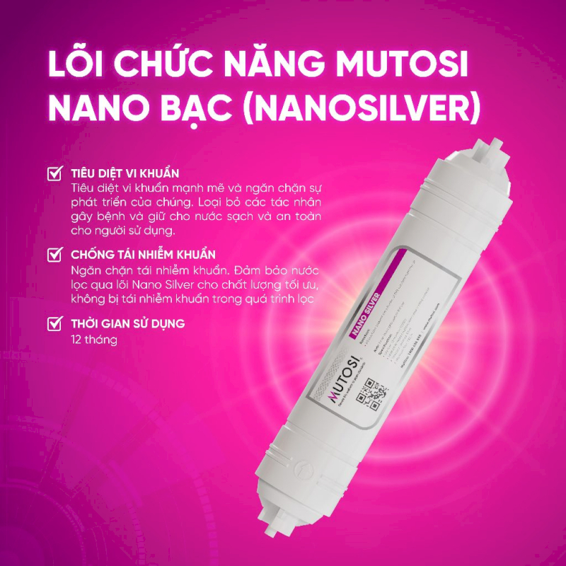 Nano Silver core needs to be replaced periodically to maintain optimal performance during use.