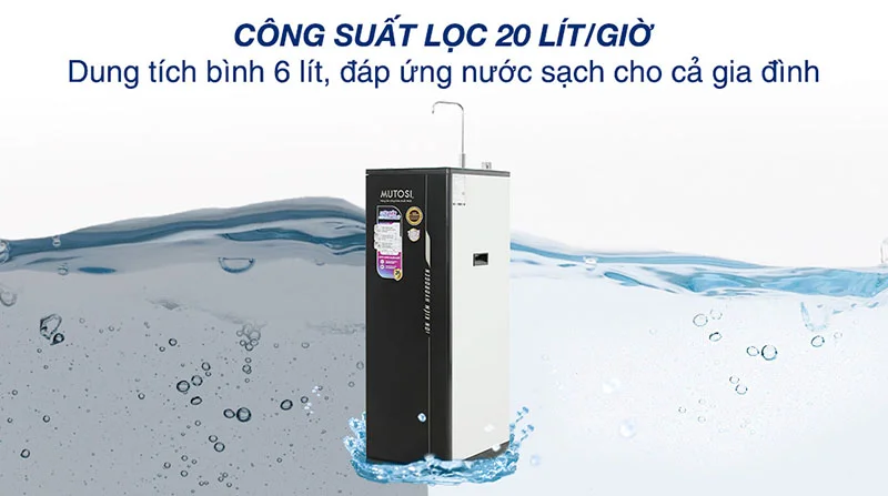 Máy lọc nước MP-S1001H có công suất lọc mạnh mẽ 