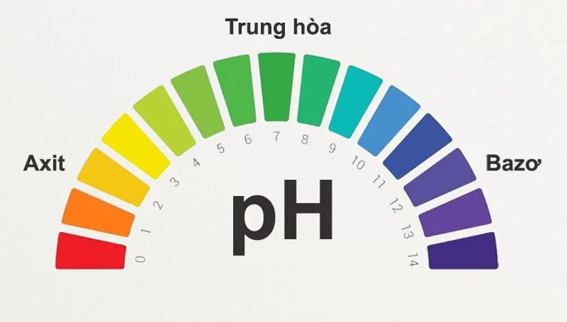 The color displayed on the measurement result will indicate the acidity, alkalinity or neutrality of the water.