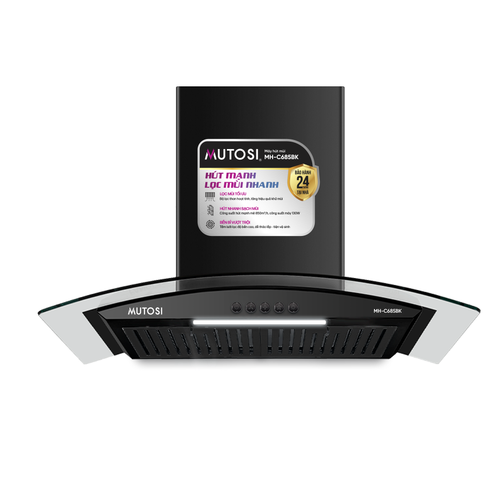 Máy hút mùi MUTOSI MH-C685BK Máy hút mùi MUTOSI MH-C685BK