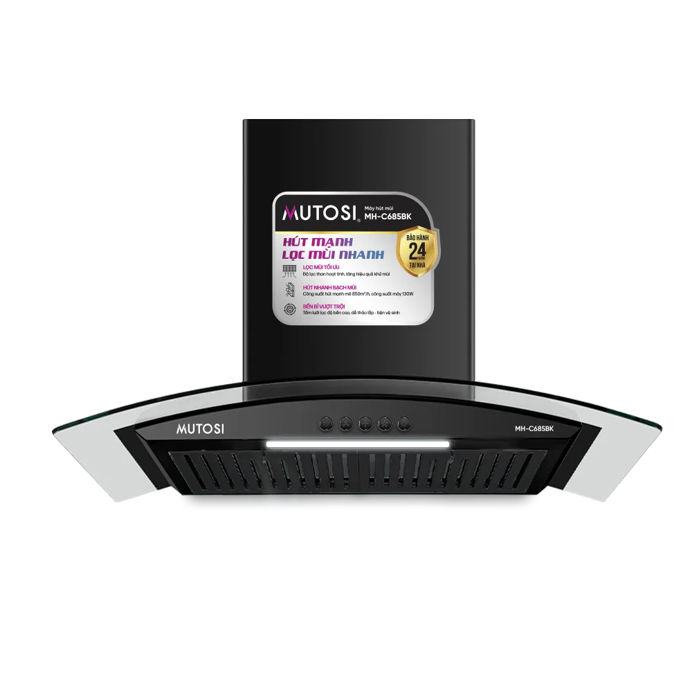 Máy hút mùi MUTOSI MH-C685BK Máy hút mùi MUTOSI MH-C685BK