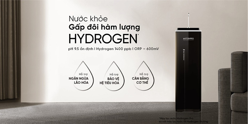 Máy lọc Mutosi Hydrogen Pro ion kiềm MP-F081-H3