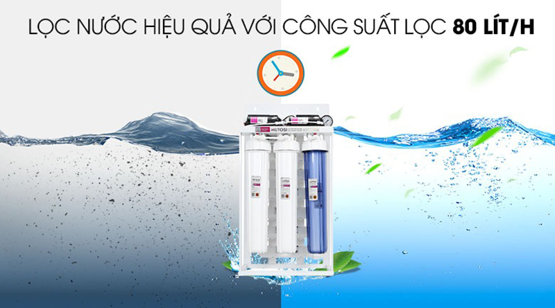 Máy lọc nước bán công nghiệp Mutosi công suất 80L/h
