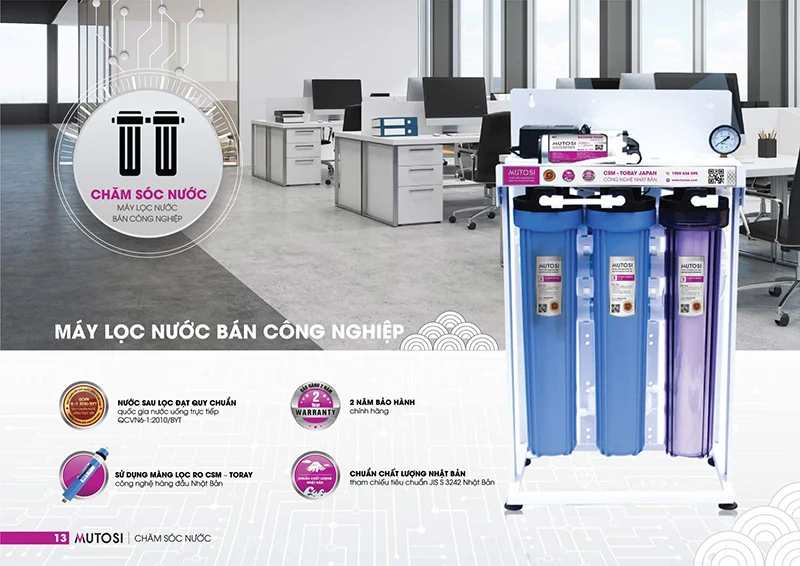 Máy lọc nước bán công nghiệp đáp ứng lượng người dùng “khổng lồ”