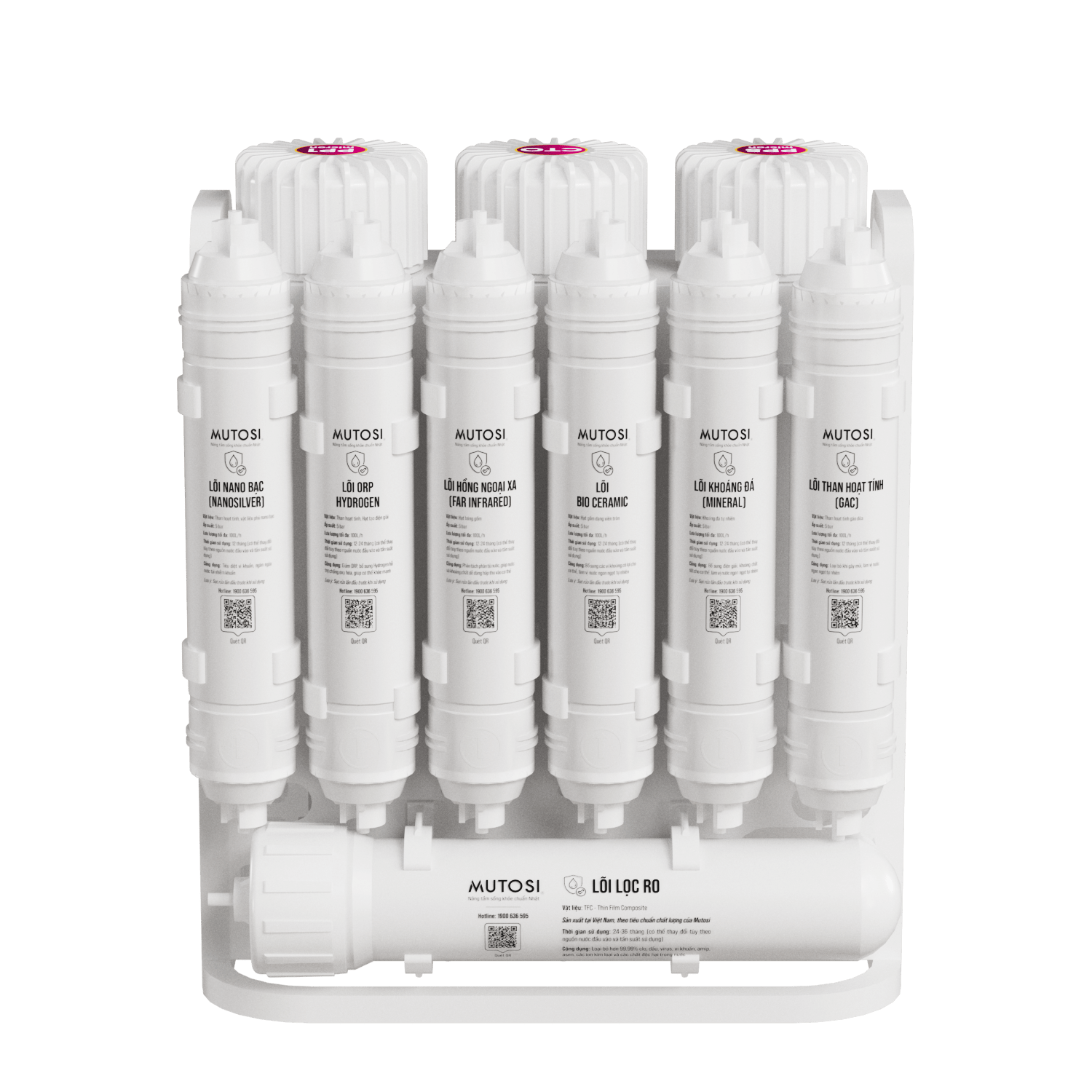 Máy lọc nước để gầm 10 lõi Mutosi MP-U66