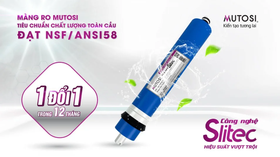 Máy lọc nước Mutosi 9 lõi hiện đại đảm bảo sức khỏe người dùng