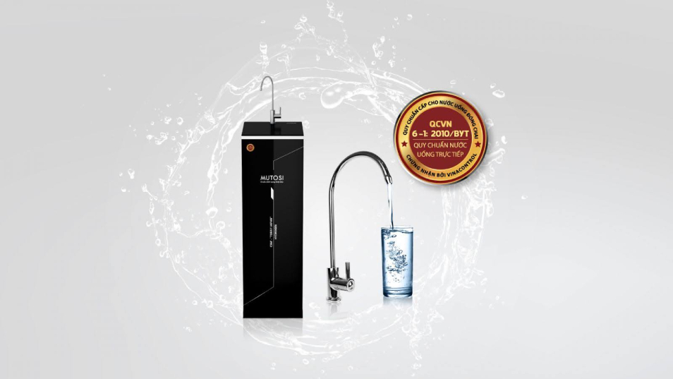 Máy lọc nước Mutosi đạt chứng nhận QCVN 6-1:2010/BYT