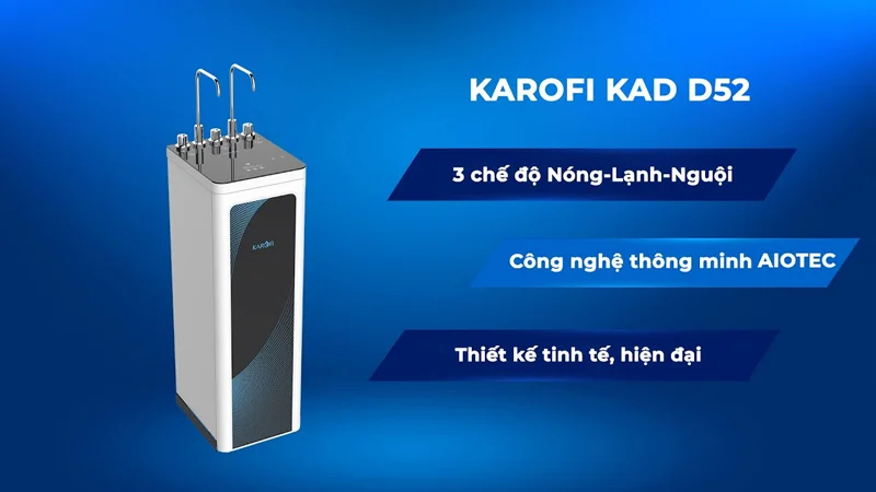 Máy lọc nước nóng lạnh Karofi KAD-D52