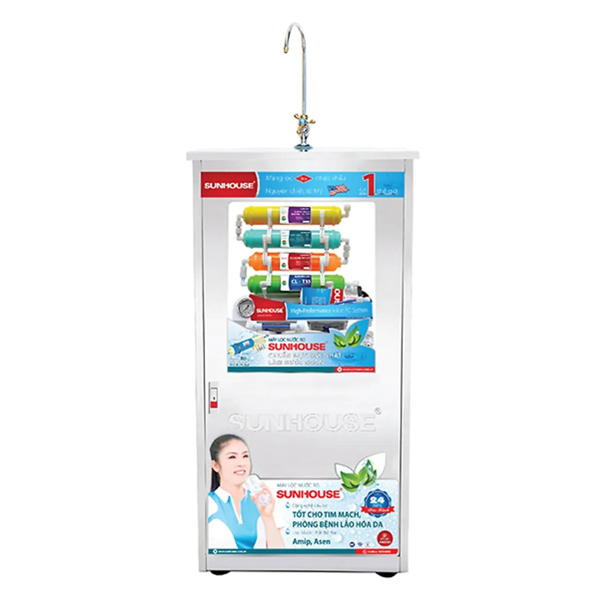 Máy lọc nước R.O 6 lõi lọc Sunhouse SHR8806B