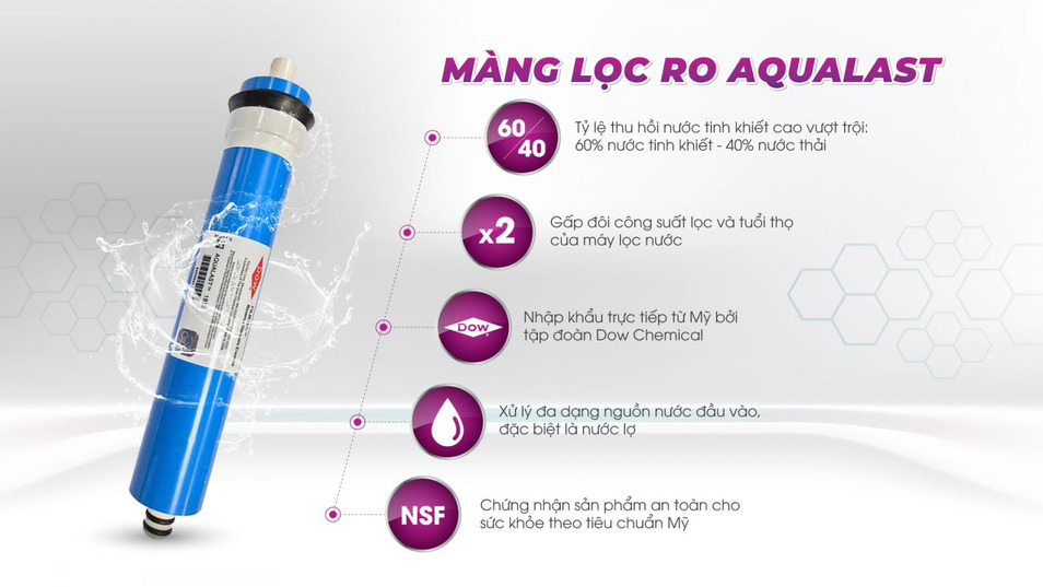 Máy lọc nước RO DOW Aqualast 10 lõi MP-7100A