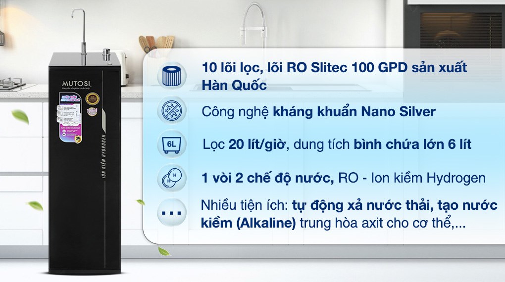 Bảng giá top máy lọc nước thông minh của Mutosi hot nhất