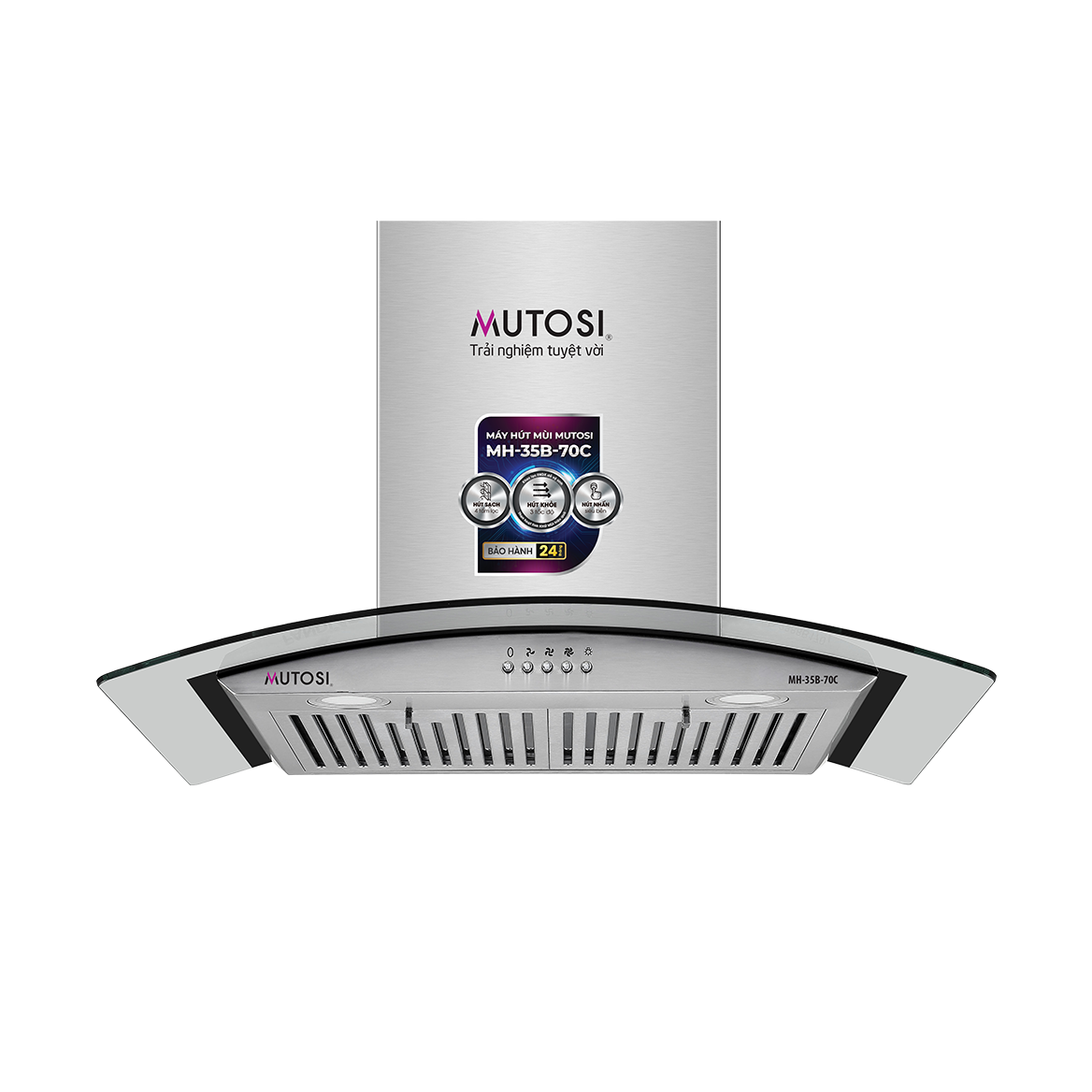 Máy hút mùi MUTOSI MH-35B-70C Máy hút mùi MUTOSI MH-35B-70C