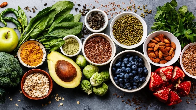 Some foods rich in antioxidants