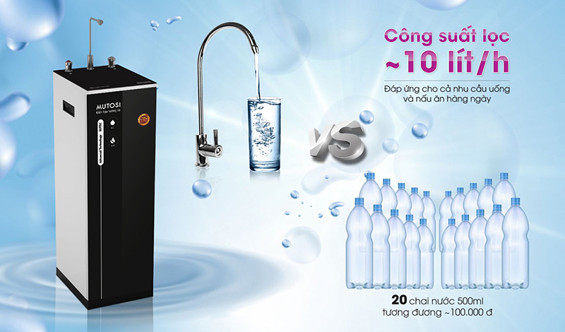 MP-582H-BK có khả năng cung cấp nước nóng - nguội tiện lợi chung 1 vòi