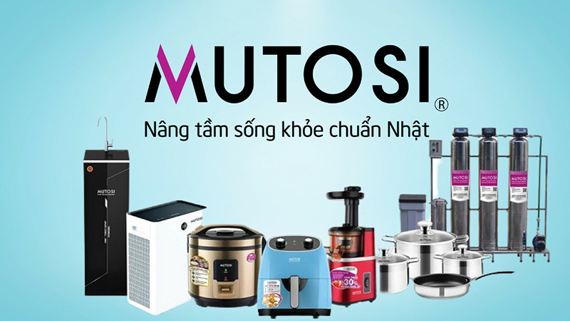 Mutosi là thương hiệu uy tín, tiên phong trong ngành hàng công nghệ gia dụng và môi trường