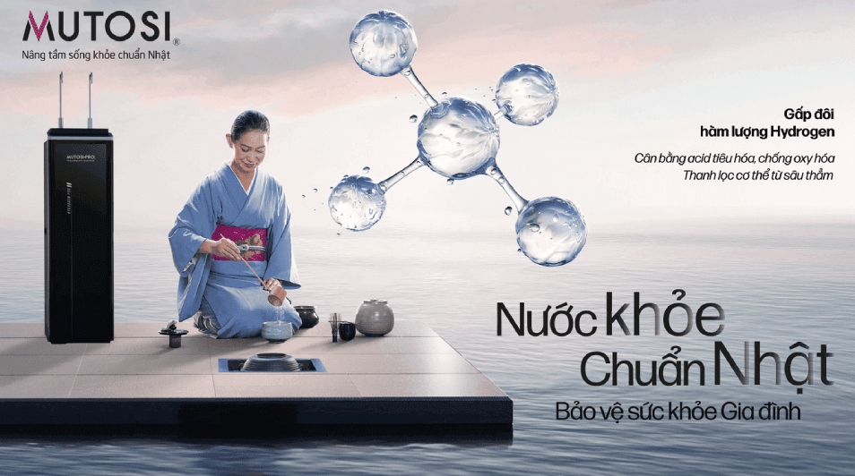 Mutosi's Hydrogen Pro purifier doubles the Hydrogen content in water