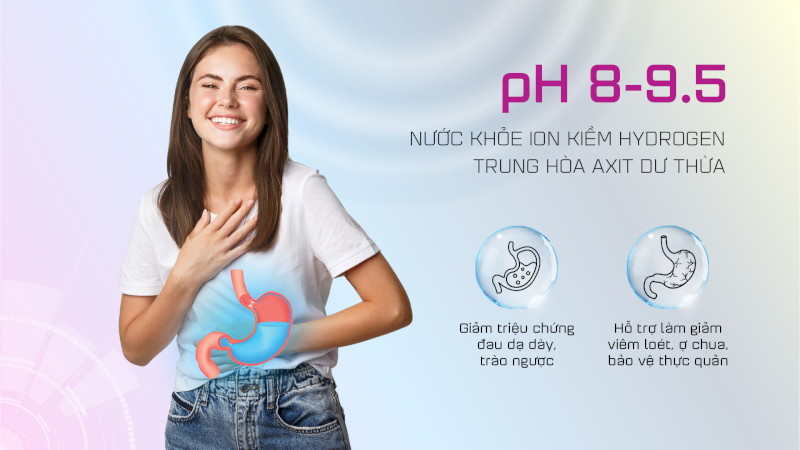 Alkaline ionized water is a smart choice for those with stomach problems.