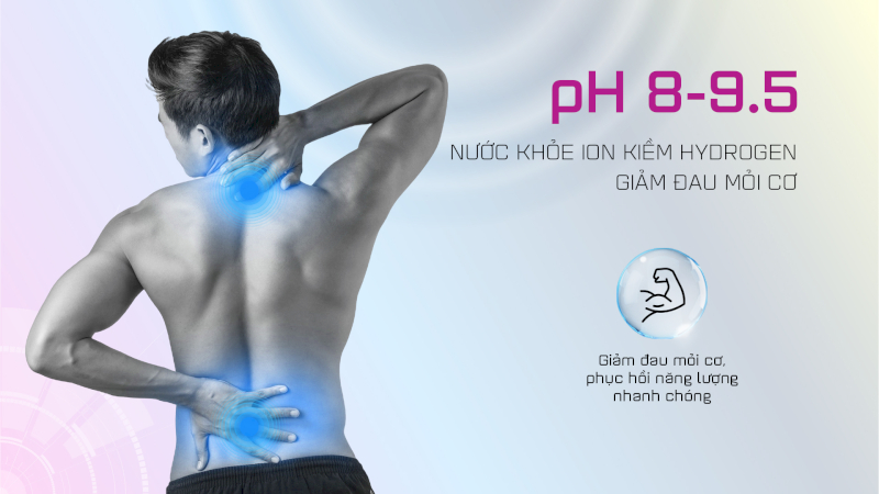 Water from alkaline ionized water filter has the ability to reduce muscle pain and fatigue, quickly restore energy.