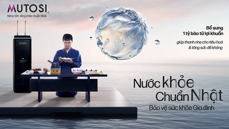 Mutosi - Thương hiệu máy lọc nước tạo khoáng cho nước khỏe chuẩn Nhật