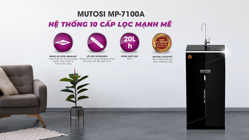 Máy lọc nước RO DOW Aqualast 10 lõi MP-7100A