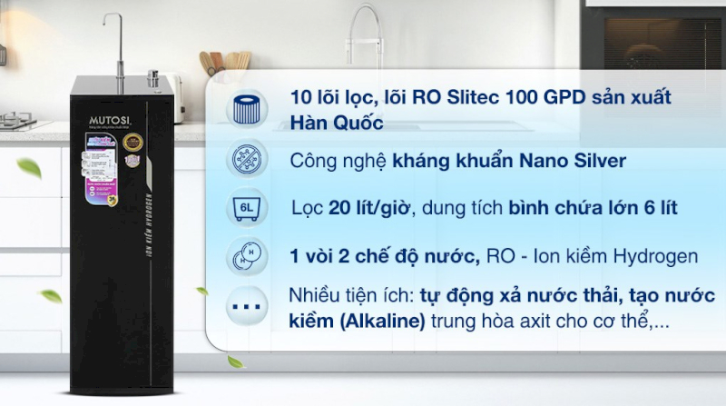 Boost immunity, prevent intestinal diseases with Mutosi's Nano Silver filter water purifier