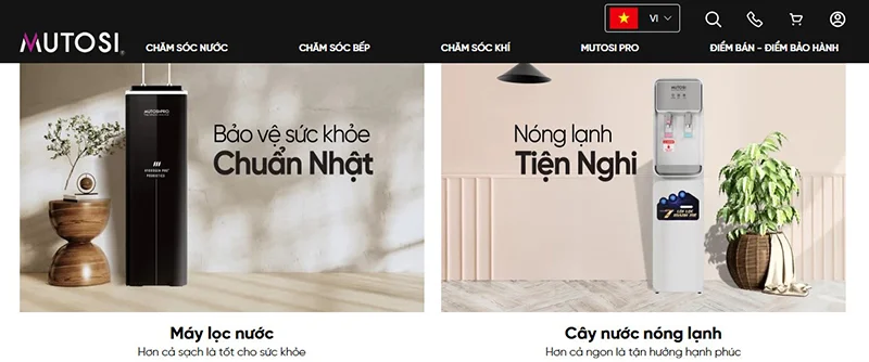  Truy cập website chính thức của nhãn hàng và vào mục “Hệ thống cửa hàng” và chọn mục “TÌM KIẾM XUNG QUANH BẠN”