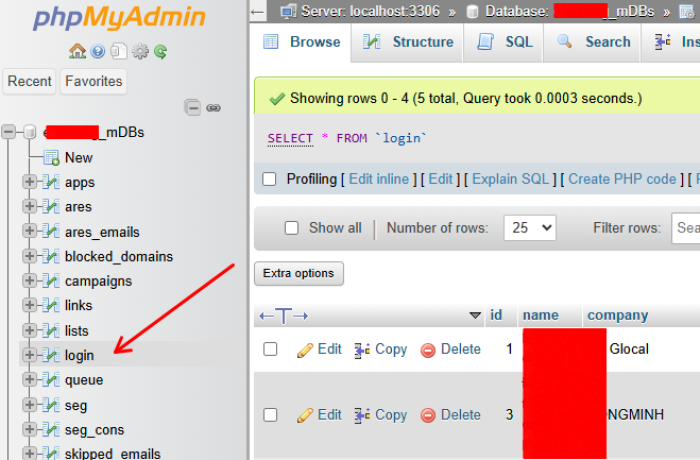 Hướng dẫn đặt lại pass tài khoản admin của Sendy