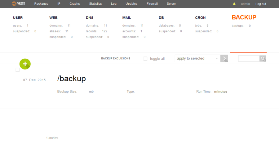 vesta-backup